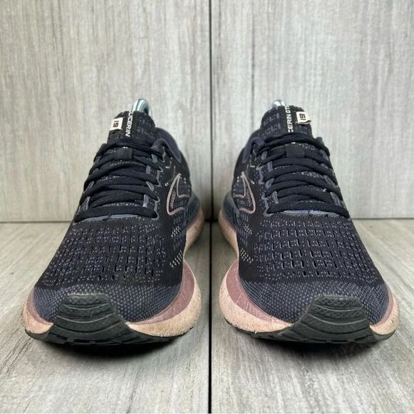 Brooks Glycerin GTS 17 Black Pink Running Sneaker Athletic Shoe Womens Size 8 - Picture 5 of 10